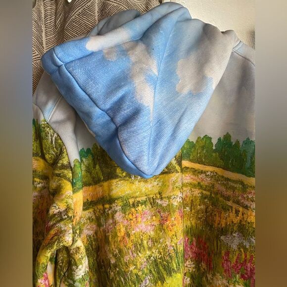 YTG Yitai Landscape Hoodie Sweatshirt Sz 2XL Floral Art Wear Nature Outdoor - Picture 4 of 13